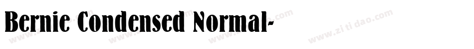 Bernie Condensed Normal字体转换